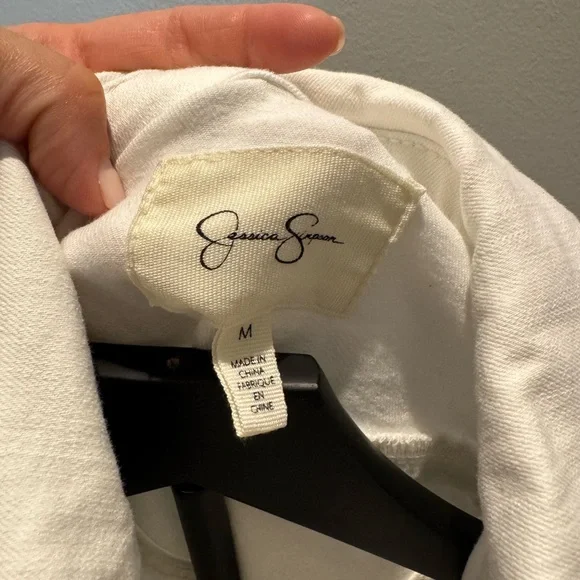 Jessica Simpson White Denim Jacket - Picture 3 of 6